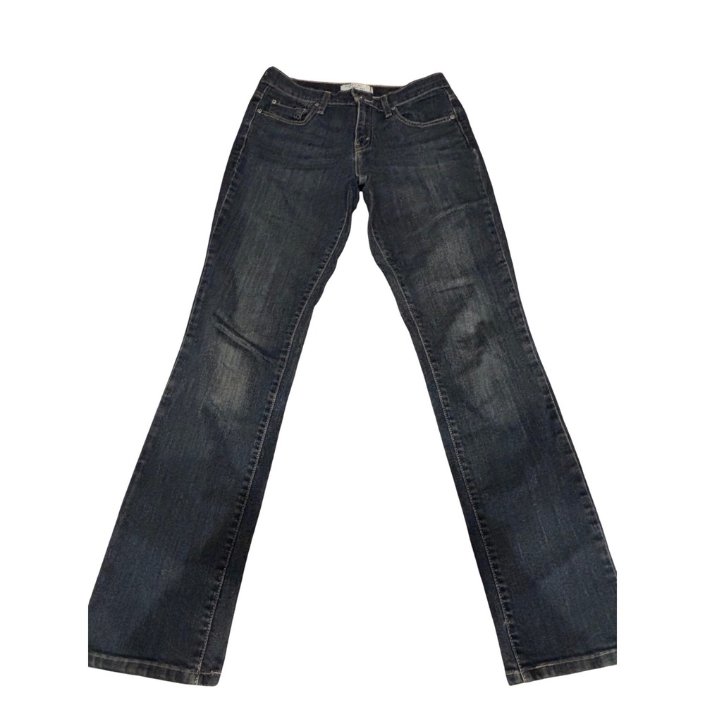 Levis 505 Straight Leg Jeans Womens 30x30 Dark Wash Denim Mid Rise Classic Fit
